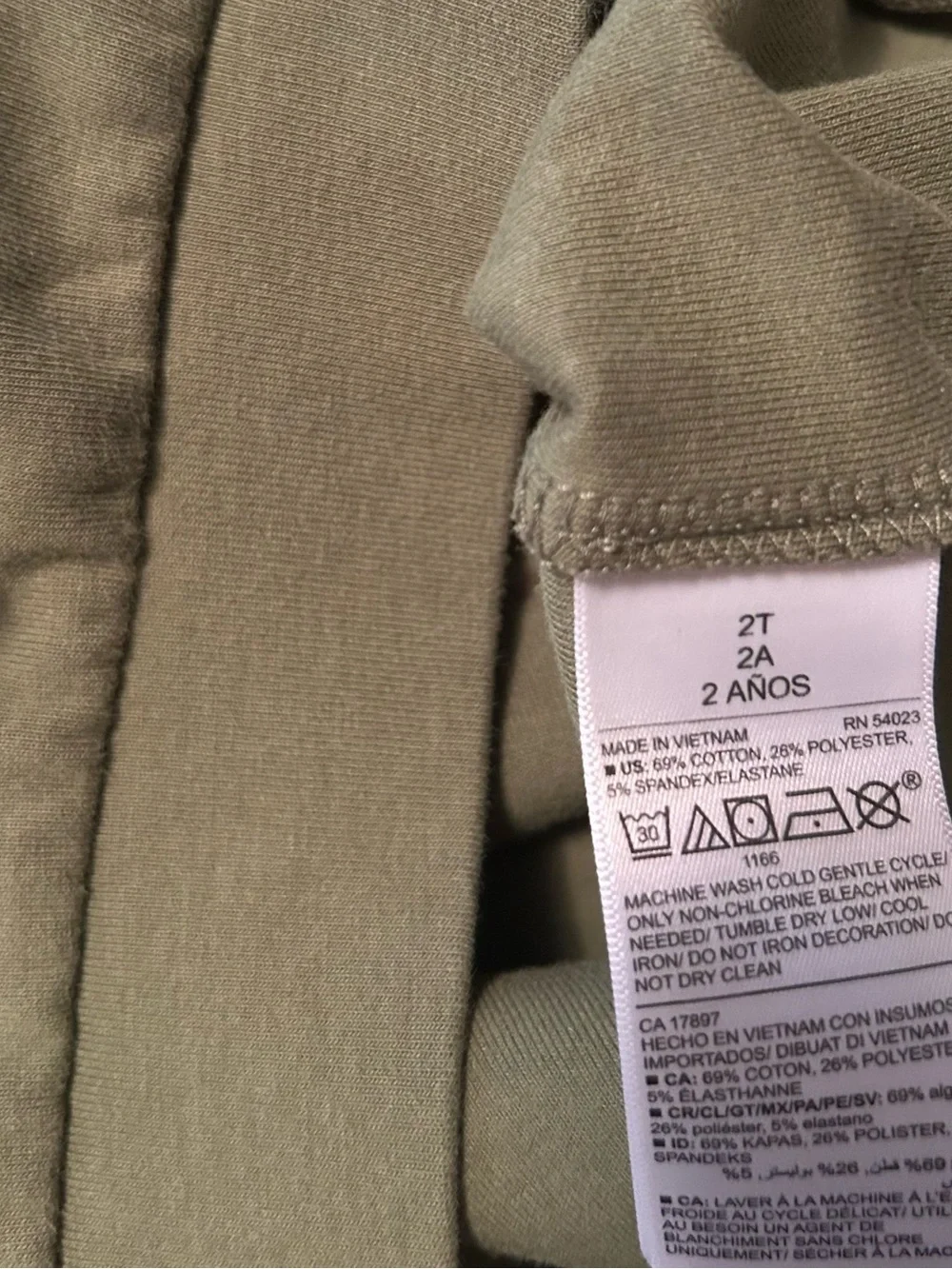 Old Navy Boys Olive Green Quarter-Zip Pullover  2T
